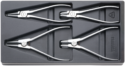 Satz mit 4 Zangen, verchromt Nr. 6702 - MELTEC GmbH