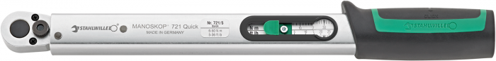 Drehmomentschlüssel Standard MANOSKOP® mit fest eingebauter QuickRelease-Knarre Nr. 721QR Quick - MELTEC GmbH