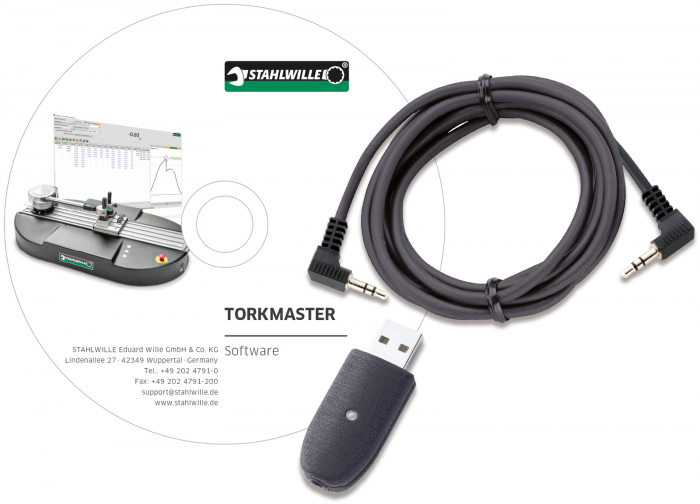 USB-Adapter und Klinkensteckerkabel mit Software Torkmaster Nr. 7759-4 - MELTEC GmbH