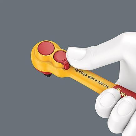 Zyklop Knarrensatz, VDE isoliert, Umschalthebel, 3/8 " - MELTEC GmbH