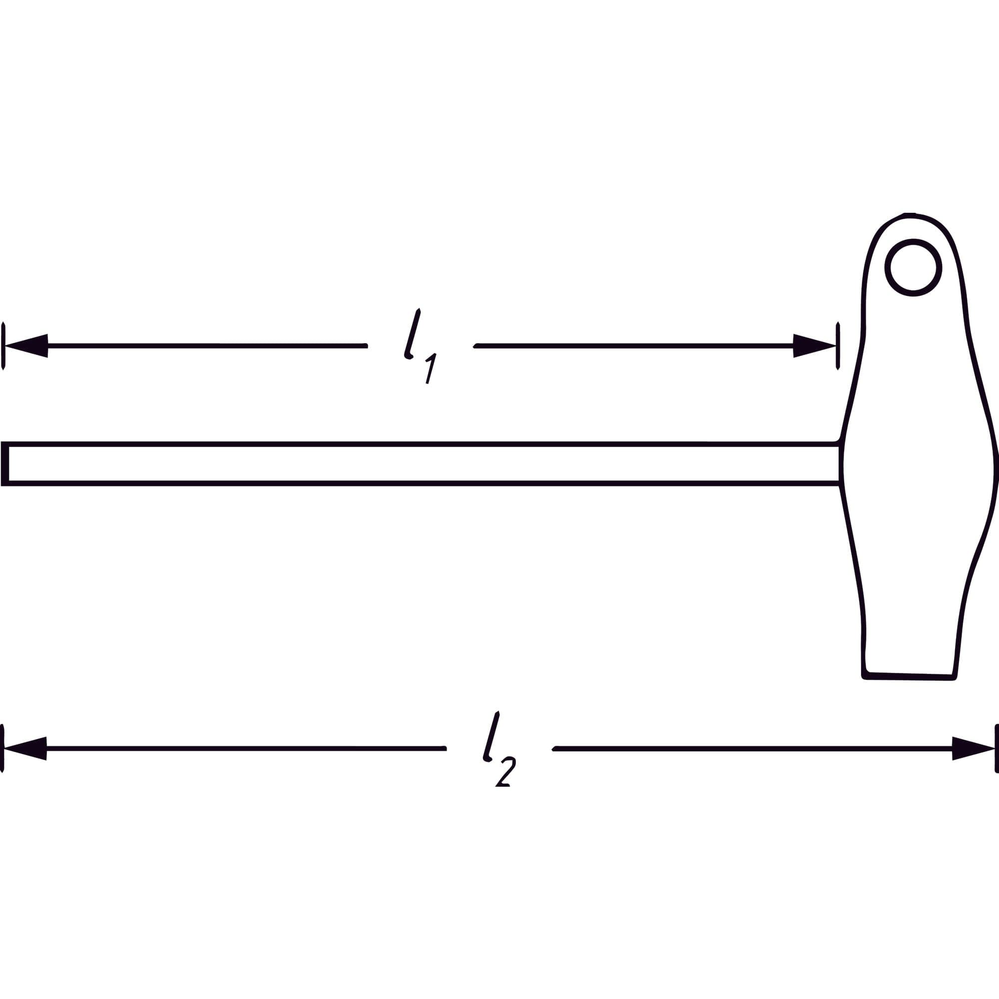 Schraubendreher ∙ mit T-Griff Innen-Sechskant Profil ∙ 6 mm - MELTEC GmbH