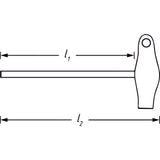 Steckgriff mit T-GriffVierkant 6,3 mm (1/4 Zoll) - MELTEC GmbH