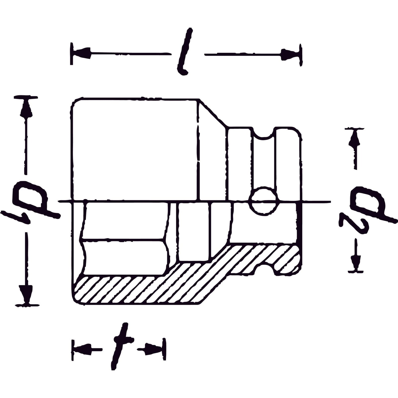 Schlag-, Maschinenschrauber Steckschlüsseleinsatz ∙ DoppelsechskantVierkant 12,5 mm (1/2 Zoll) - MELTEC GmbH