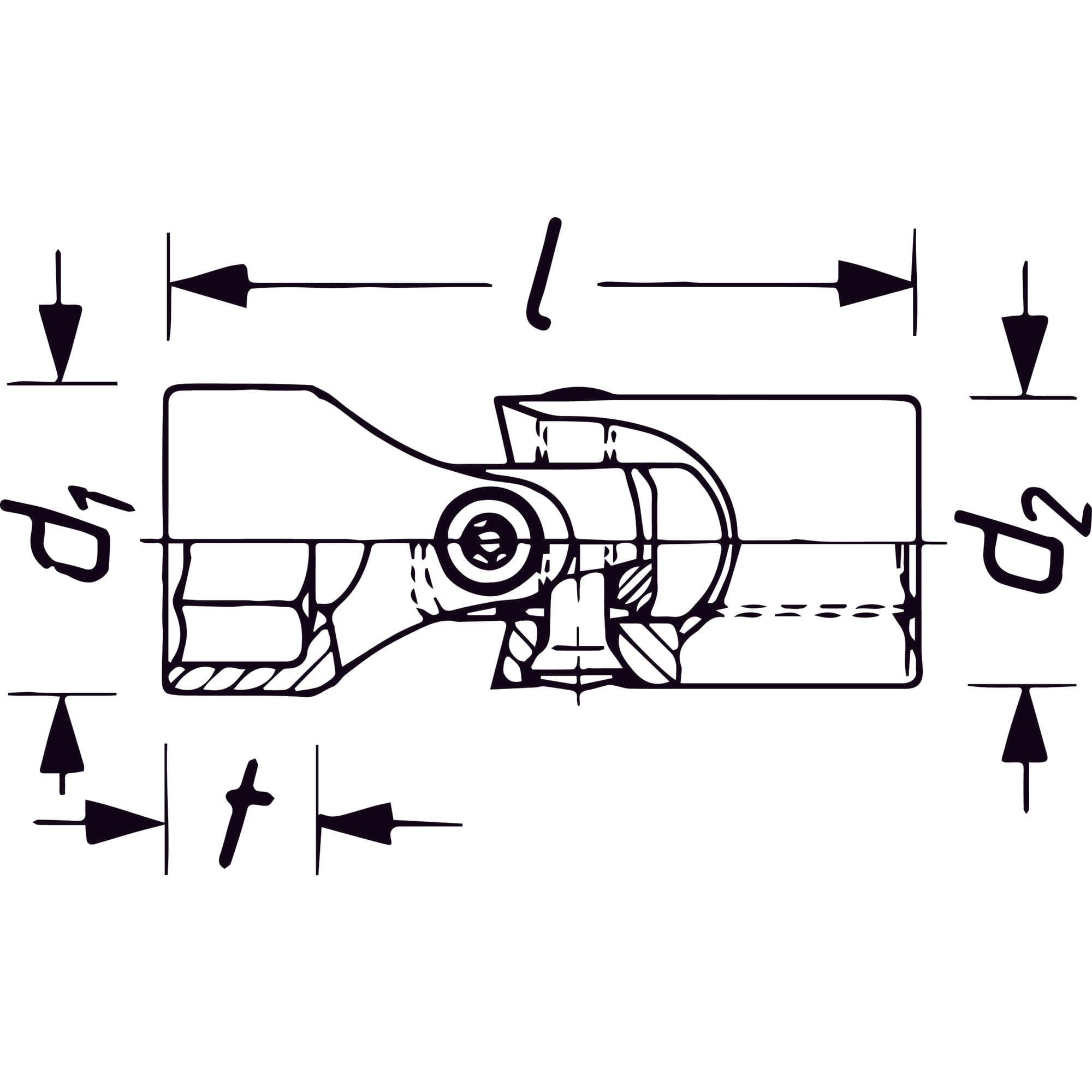 Gelenk Steckschlüsseleinsatz ∙ Doppelsechskant Vierkant 10 mm (3/8 Zoll) - MELTEC GmbH