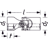 Gelenk Steckschlüsseleinsatz ∙ Sechskant Vierkant 10 mm (3/8 Zoll) - MELTEC GmbH