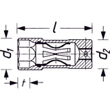 Zündkerzen-Schlüssel Vierkant 10 mm (3/8 Zoll) - MELTEC GmbH