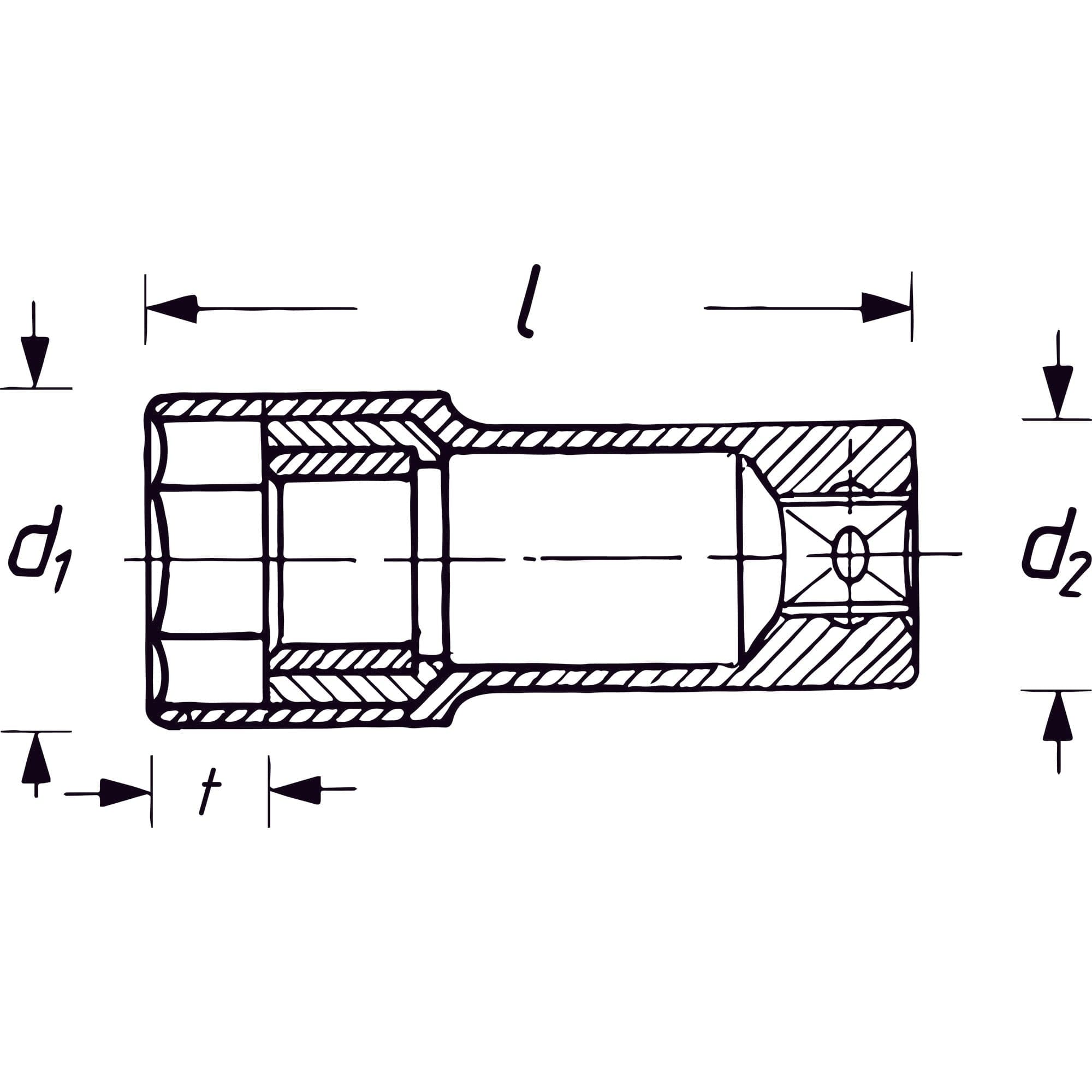 Zündkerzen Steckschlüsseleinsatz Vierkant 12,5 mm (1/2 Zoll) - MELTEC GmbH