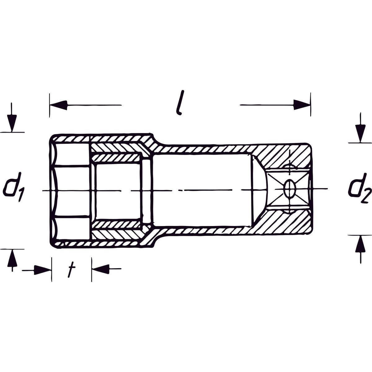 Zündkerzen Steckschlüsseleinsatz Vierkant 12,5 mm (1/2 Zoll) - MELTEC GmbH
