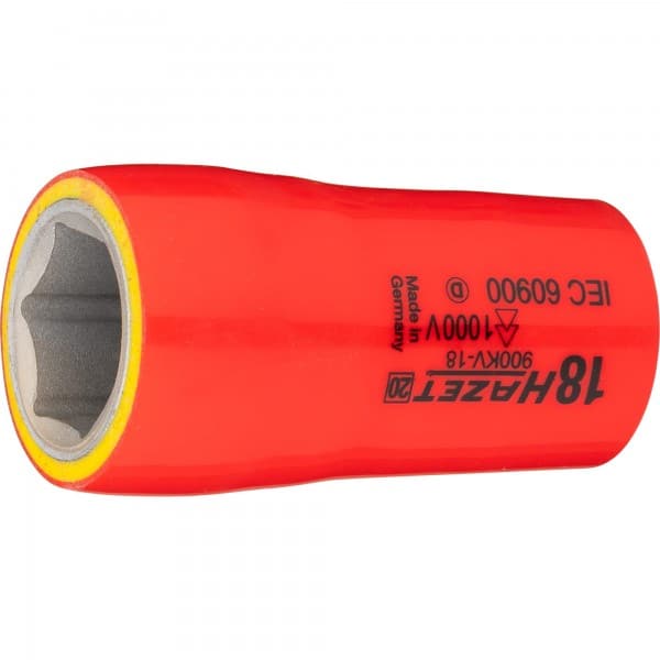 Steckschlüsseleinsatz ∙ Sechskant ∙ Schutzisoliert Vierkant 12,5 mm (1/2 Zoll) - MELTEC GmbH