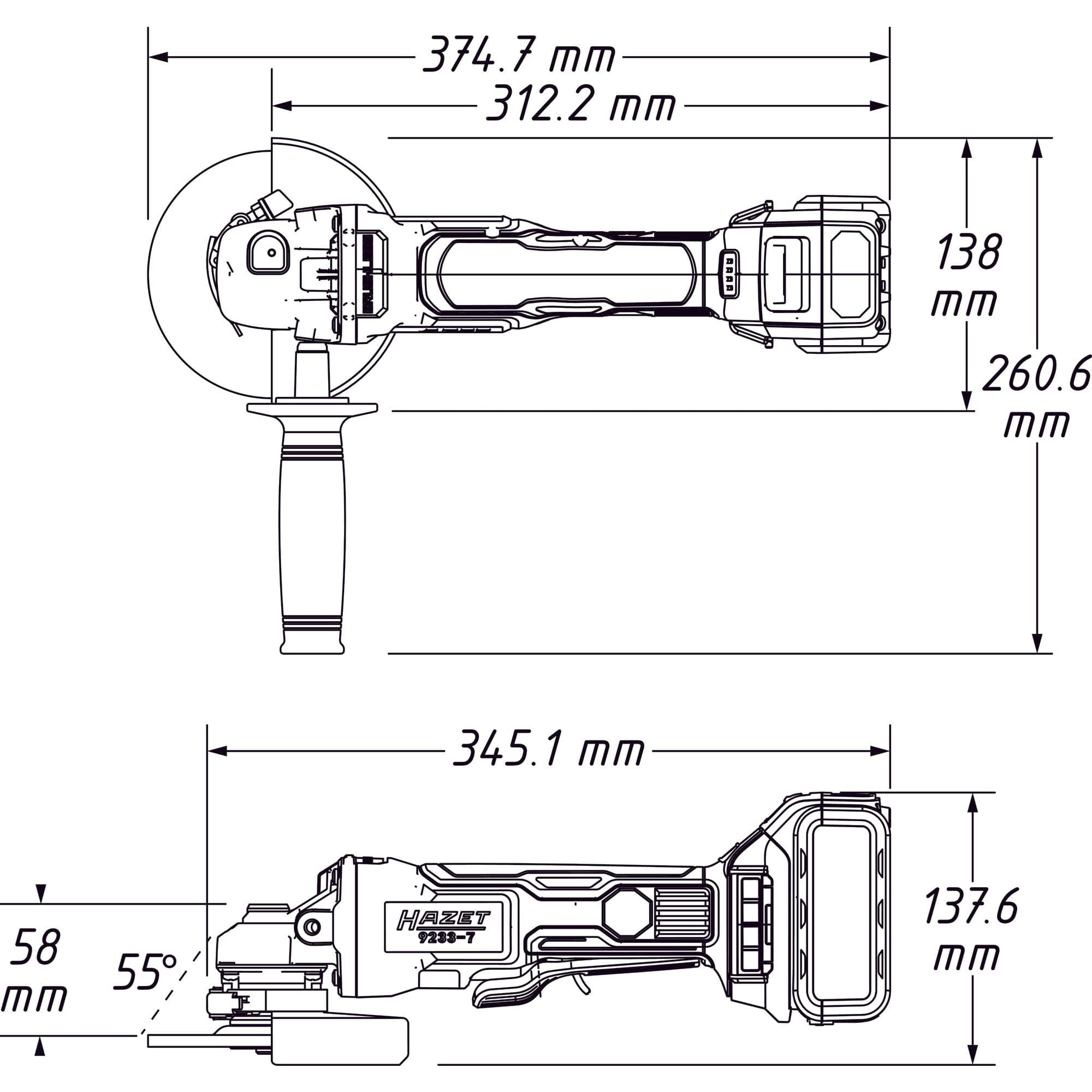 Akku-Winkelschleifer Satz - MELTEC GmbH