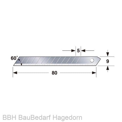 NT Ersatzklingen 9mm - 5 Stück - MELTEC GmbH