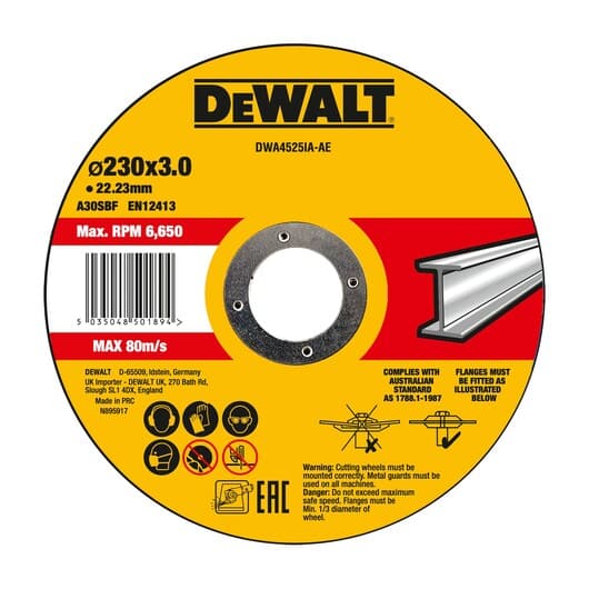 Trennscheibe 230x3x22,23 mm Inox - DWA4525SIA-AE - MELTEC GmbH