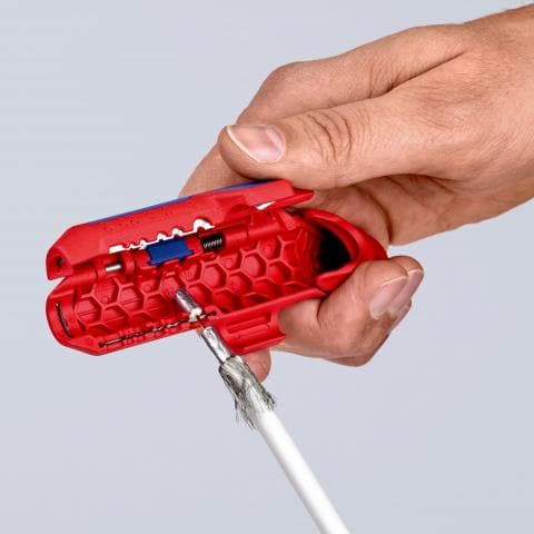 KNIPEX ErgoStrip® Universal-Abmantelungswerkzeug 16 95 02 SB - MELTEC GmbH