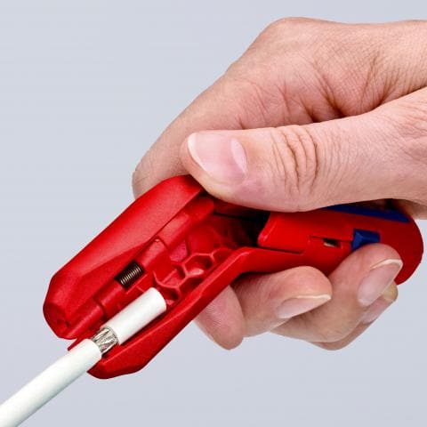 KNIPEX ErgoStrip® Universal-Abmantelungswerkzeug 16 95 02 SB - MELTEC GmbH
