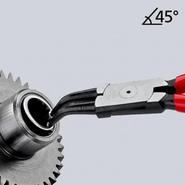 Sicherungsringzange Für Innenringe in Bohrungen 45° gewinkelt 44 31 J22 - MELTEC GmbH