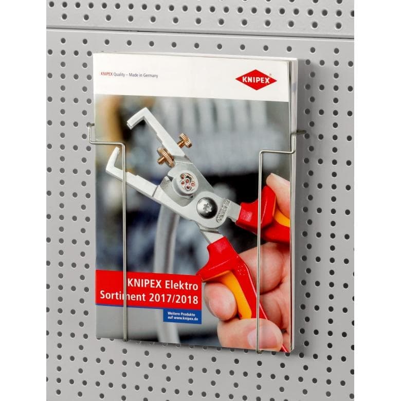 Pro­spekt­hal­ter für Loch­plat­ten­wand  00 19 36 - MELTEC GmbH