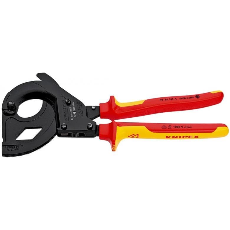 Kabelschneider (Ratschenprinzip) Für stahlarmierte Kabel (SWA-Kabel) 95 36 315 A - MELTEC GmbH