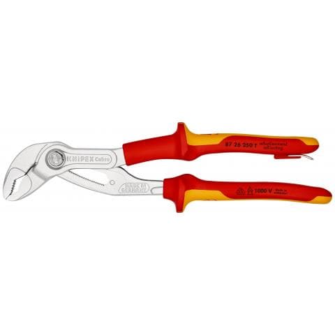 KNIPEX Cobra® VDE Hightech-Wasserpumpenzange, isoliert 87 26 250 T - MELTEC GmbH