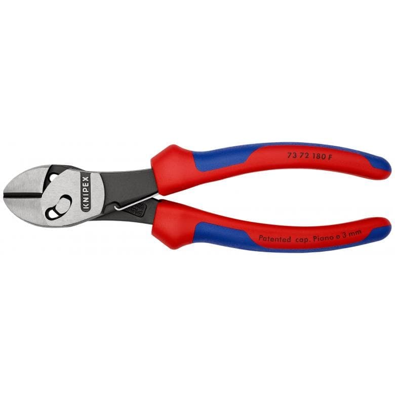 KNIPEX TwinForce® Hochleistungs-Seitenschneider Mit Öffnungsfeder 73 72 180 F - MELTEC GmbH
