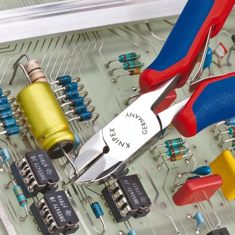 Elektronik-Seitenschneider mit eingesetzter Hartmetallschneide ESD 77 02 120 H - MELTEC GmbH