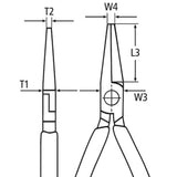 Flachrundzange mit Schneide 26 17 200 - MELTEC GmbH