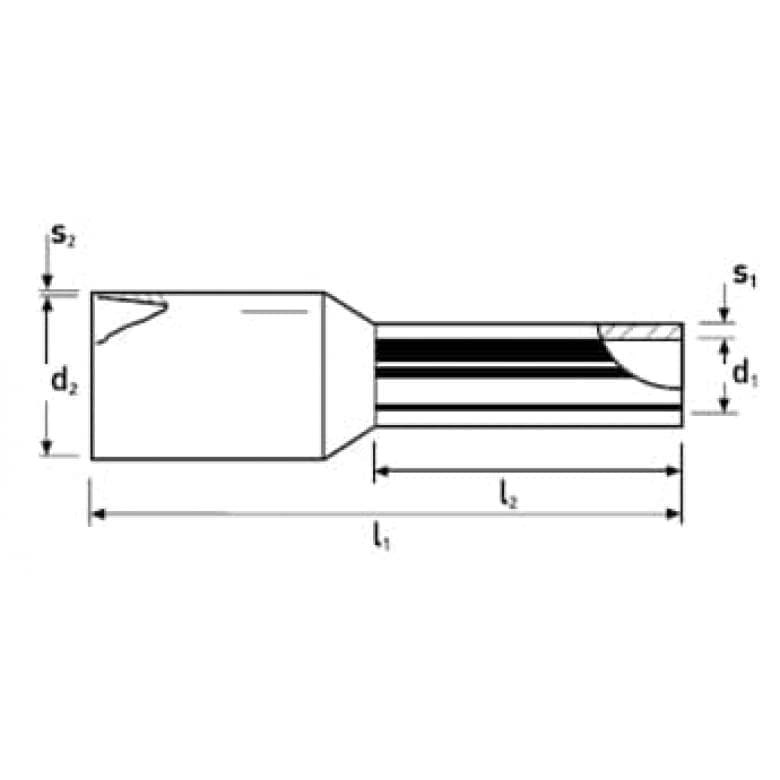 Aderendhuelsen m.Ku.-Kragen 1.0 mm - MELTEC GmbH