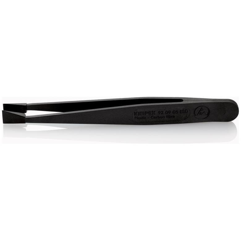 KNIPEX Kunststoffpinzette ESD, schwarz 92 09 05 ESD - MELTEC GmbH