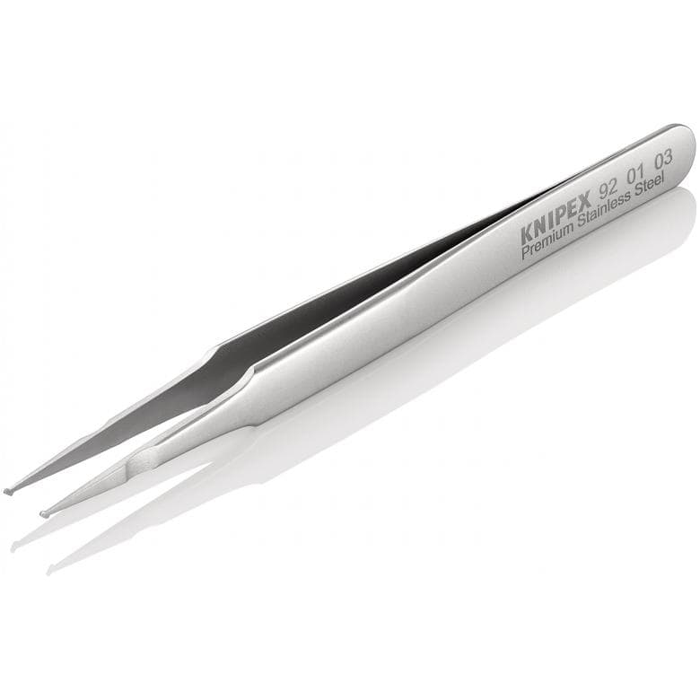 KNIPEX SMD Präzisionspinzette Edelstahl 92 01 03 - MELTEC GmbH