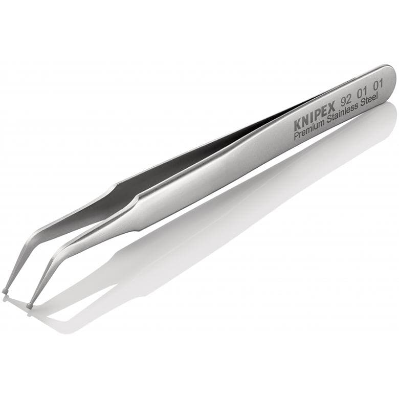 KNIPEX SMD Präzisionspinzette Edelstahl 92 01 01 - MELTEC GmbH