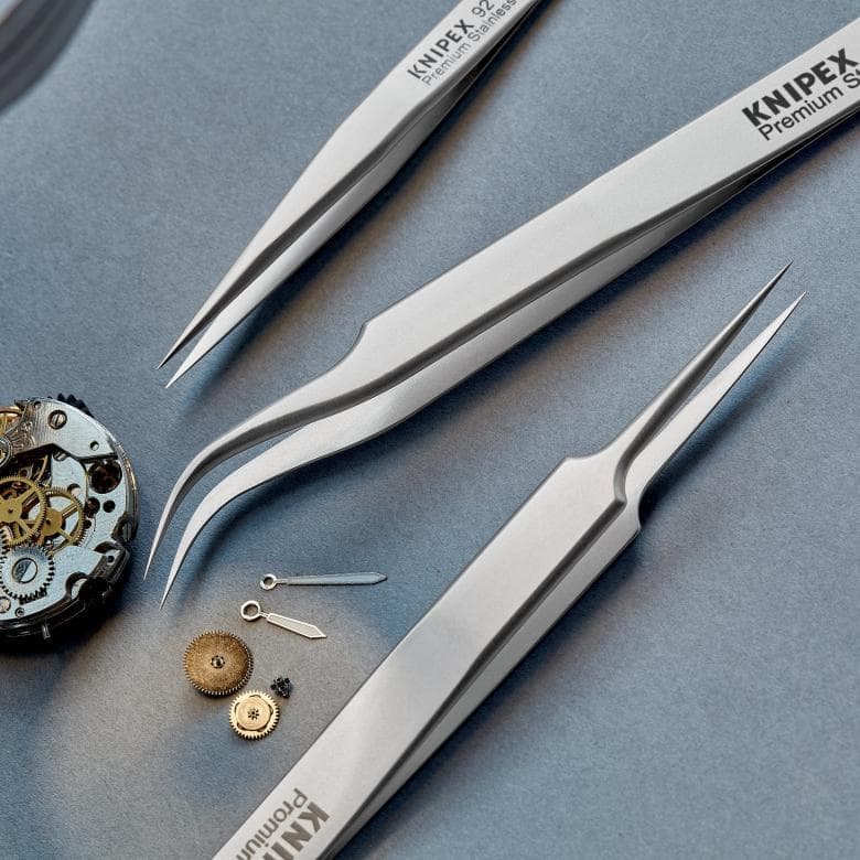KNIPEX Präzisionspinzette Edelstahl 92 21 02 - MELTEC GmbH