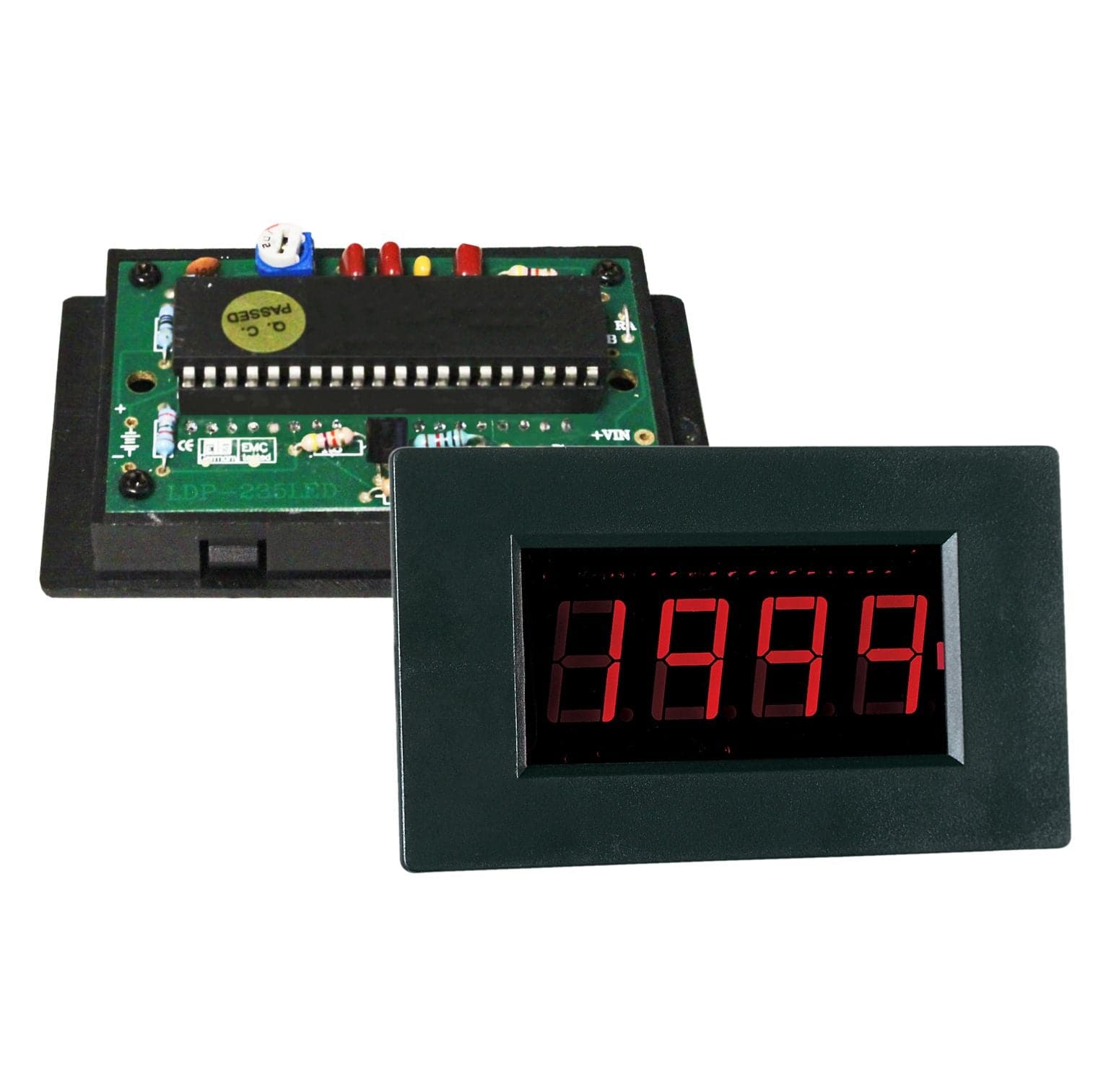 LDP-235 - LED Voltmeter-Einbaumodul ~ 14 mm Ziffernhöhe - Farbe: Rot - MELTEC GmbH