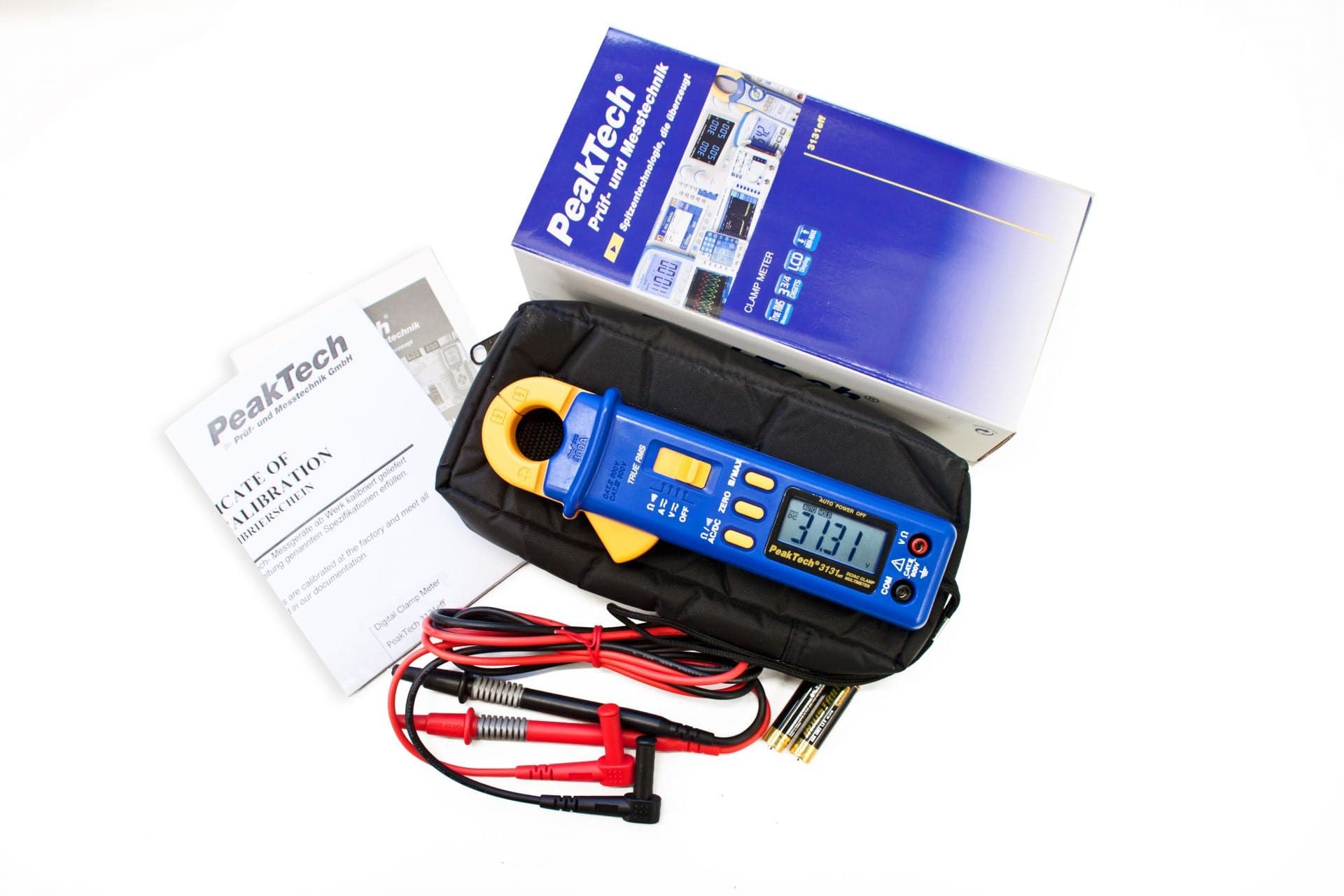 P 3131 - Stromzangenamperemeter ~ 4.000 Counts ~ 300 A AC/DC mit TrueRMS & DMM - MELTEC GmbH
