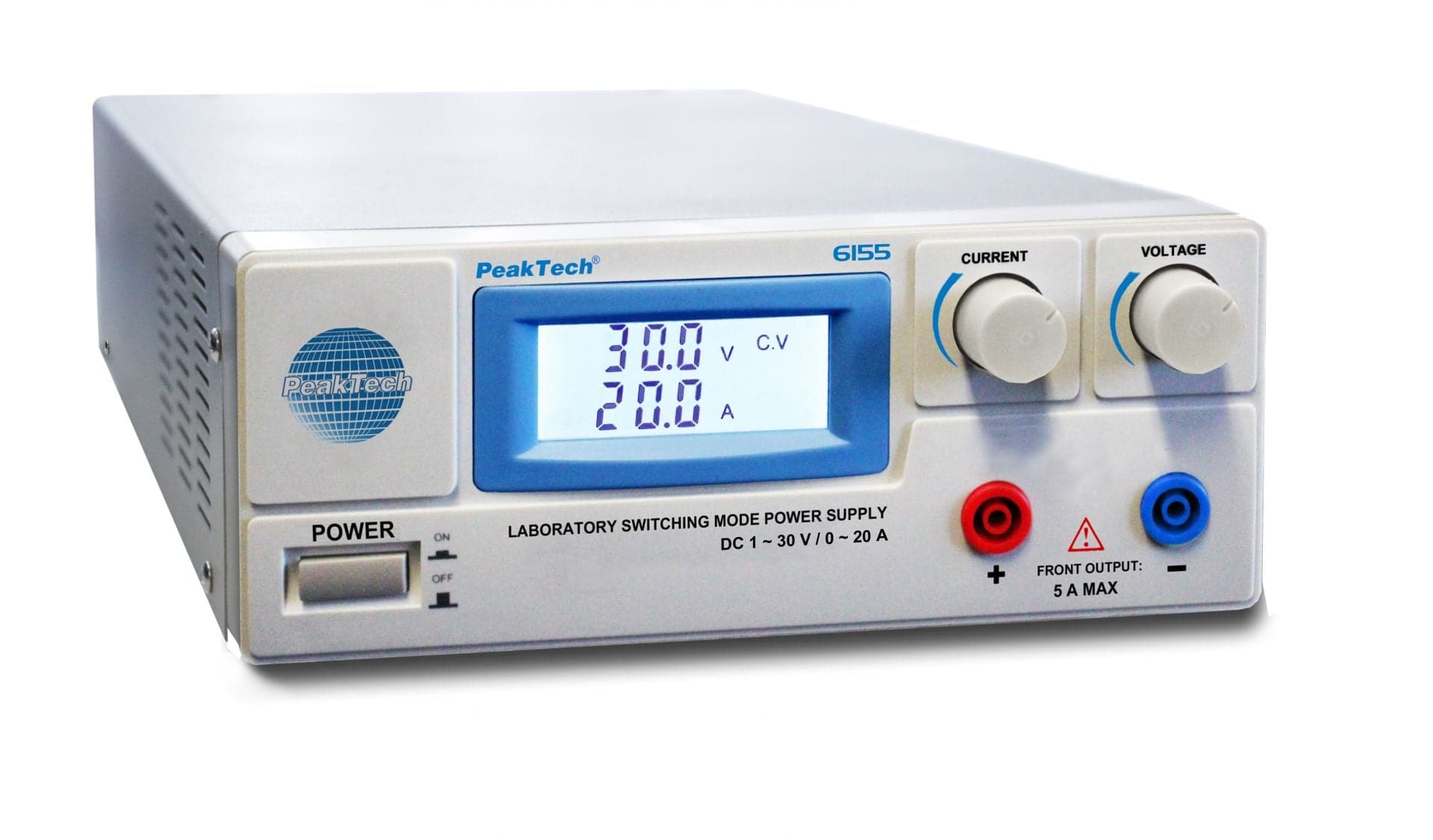 P 6155 - DC Schaltnetzgerät ~ 0 - 30V / 0 - 20A - MELTEC GmbH