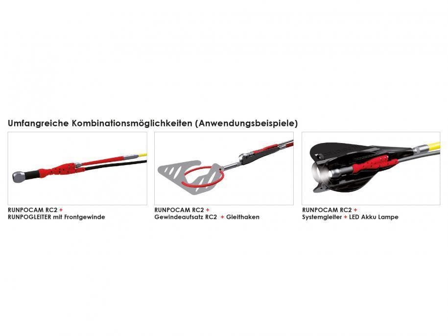 RunpoCam RC2, 50 m + Profi-Set Haspel Glasfaserstab ø 4.5mm/50m - MELTEC GmbH