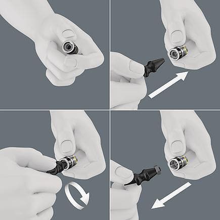 All-in Zyklop Speed-Knarrensatz, mit Haltefunktion, 1/4“ - MELTEC GmbH